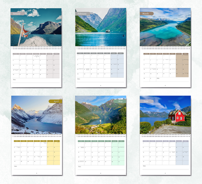 Norwegian Fjords Calendar 2027