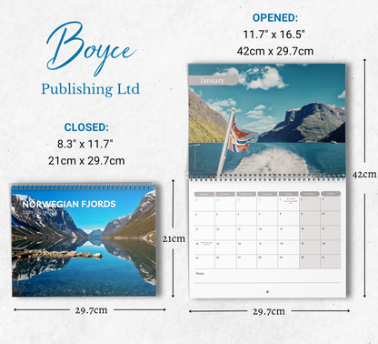 Norwegian Fjords Calendar 2027