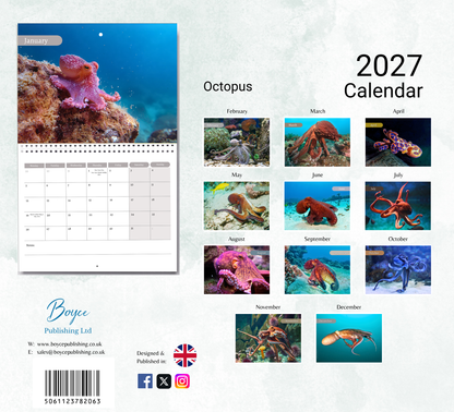 Octopus Calendar 2027