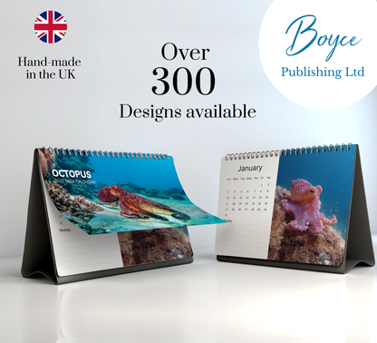 Octopus Desk Calendar 2027-2028