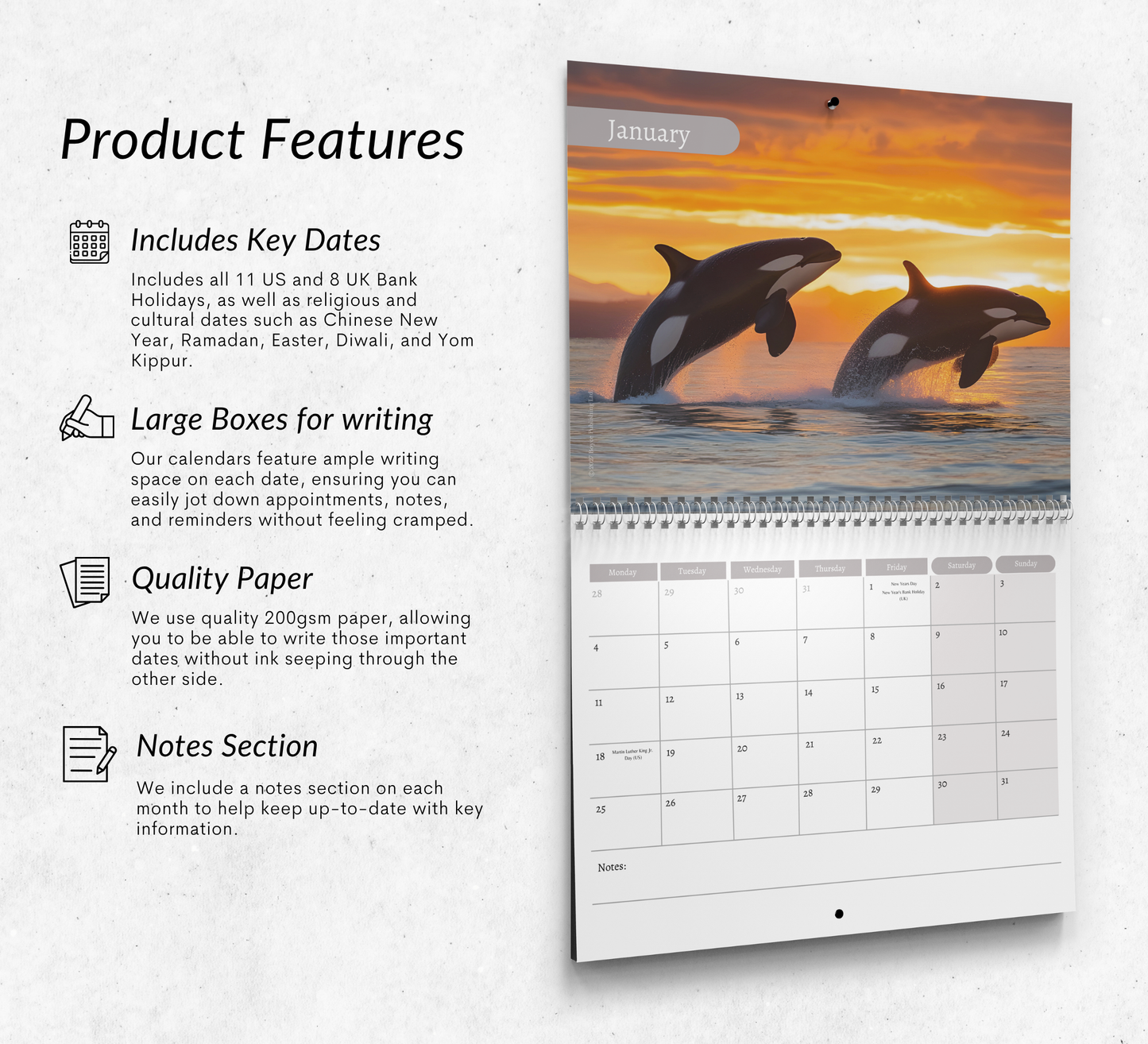 Orca Calendar 2027
