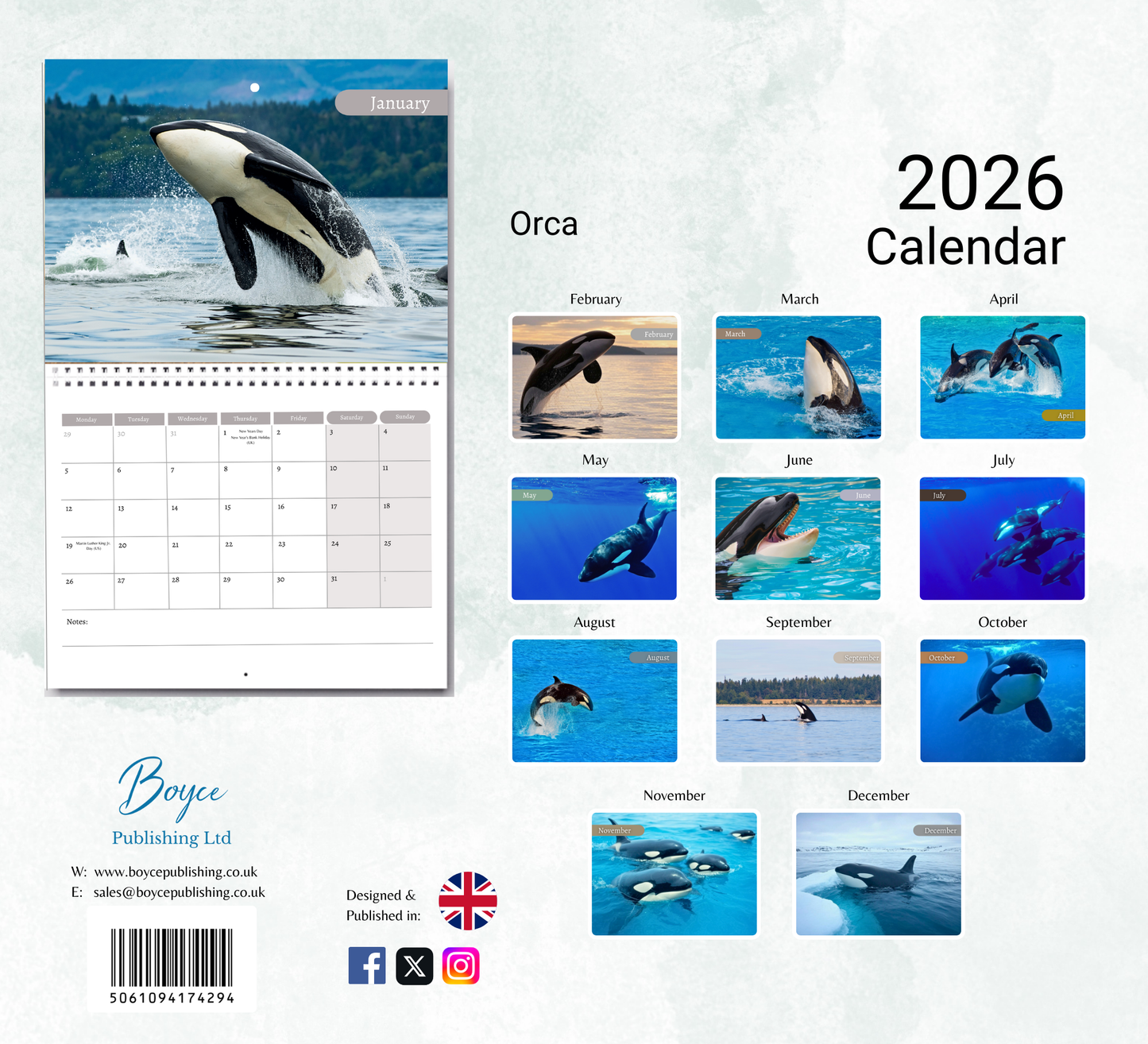 Orca Calendar 2026