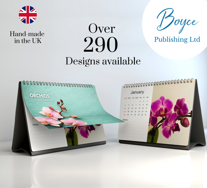Orchids Desk Calendar 2026-2027