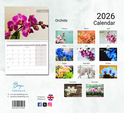 Orchids Calendar 2026