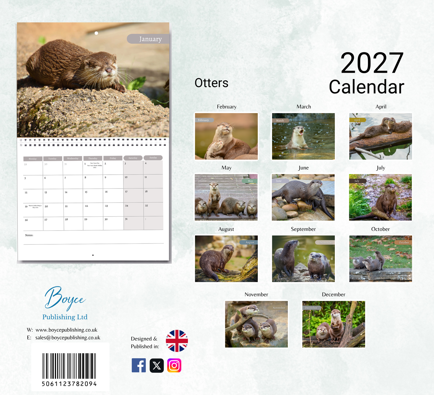 Otter Calendar 2027