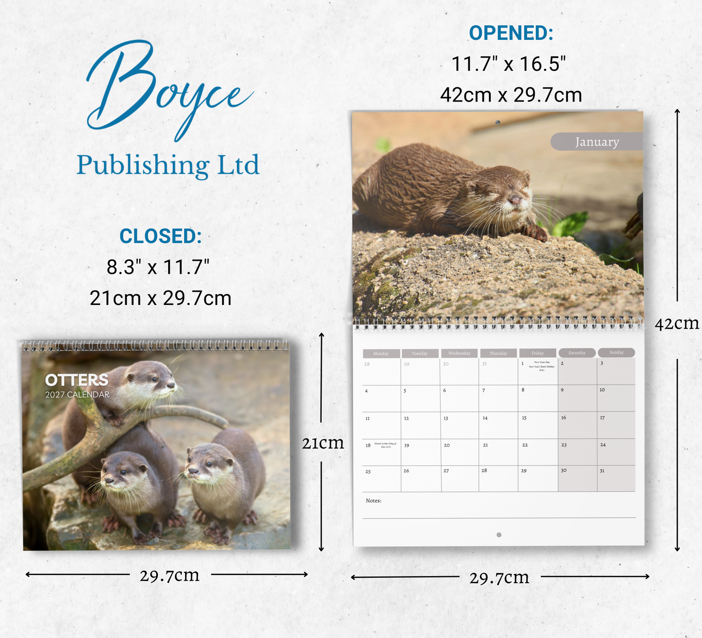 Otter Calendar 2027