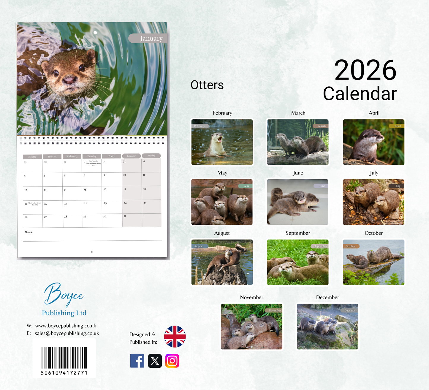 Otter Calendar 2026