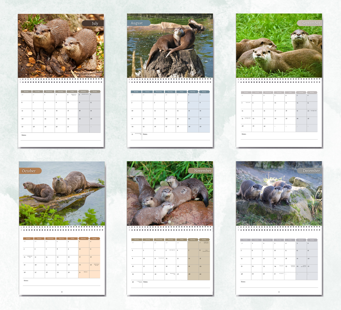 Otter Calendar 2026