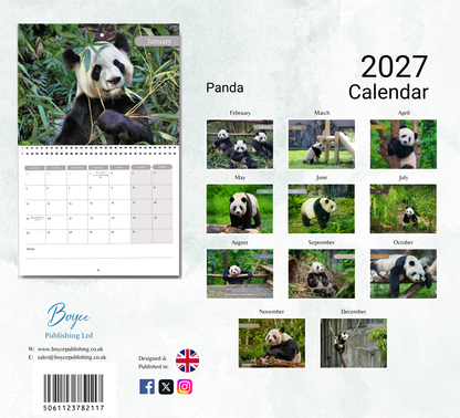Panda Calendar 2027