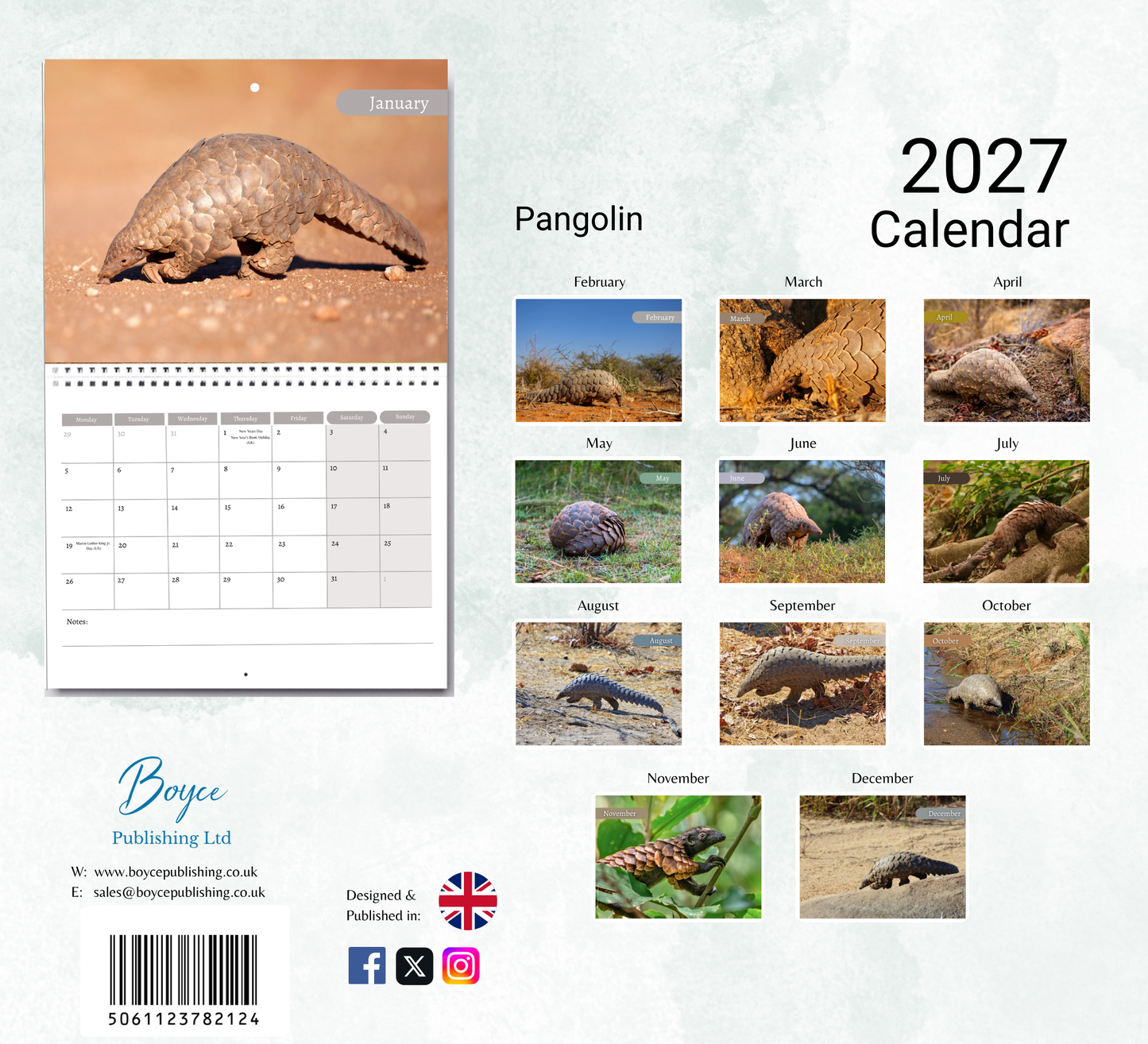 Pangolin Calendar 2027