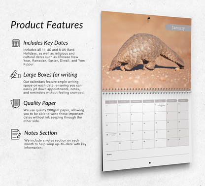 Pangolin Calendar 2027