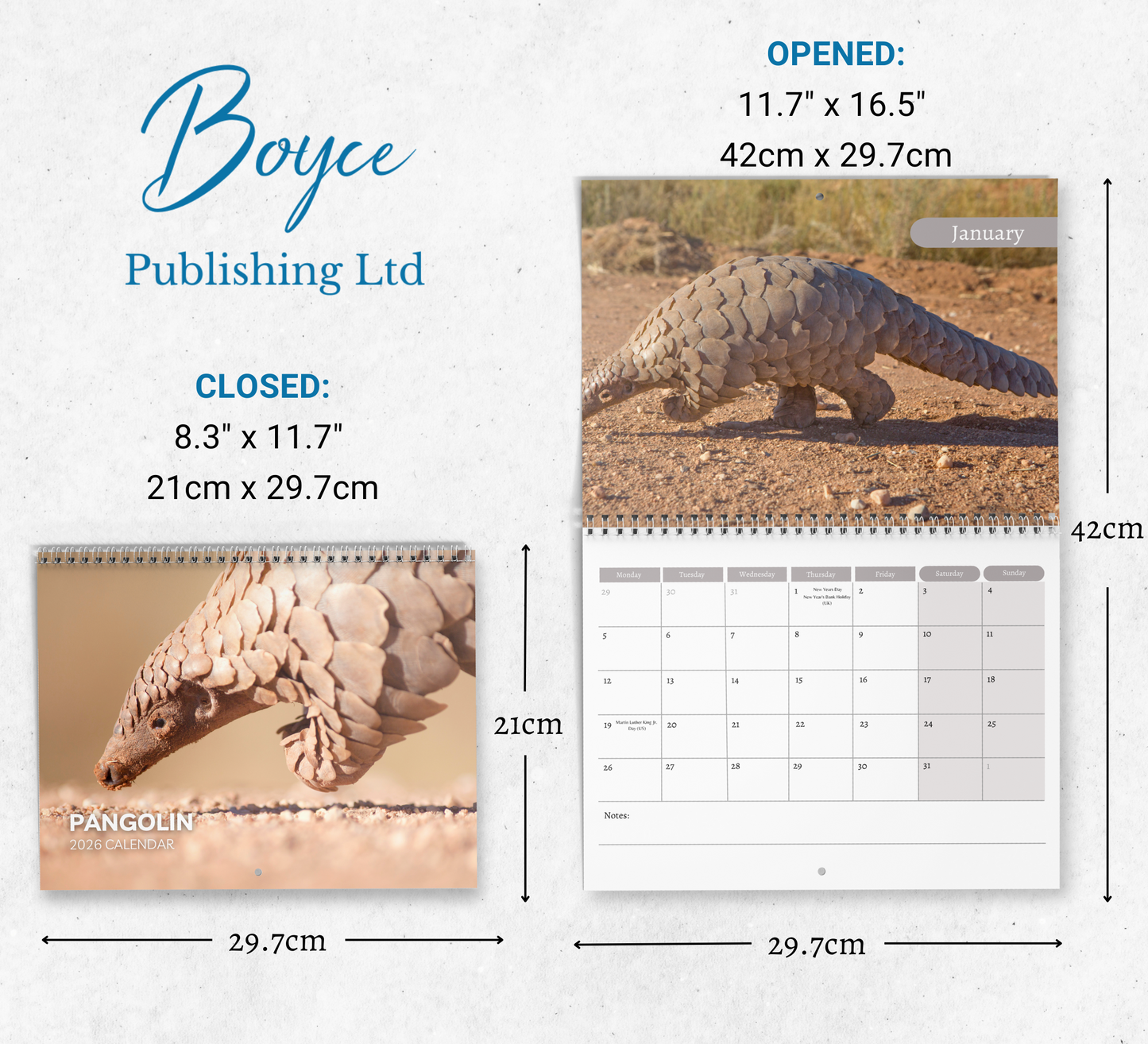 Pangolin Calendar 2026
