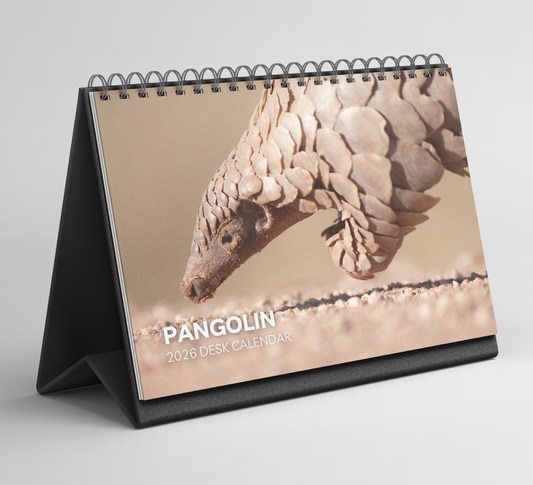 Pangolin Desk Calendar 2026-2027