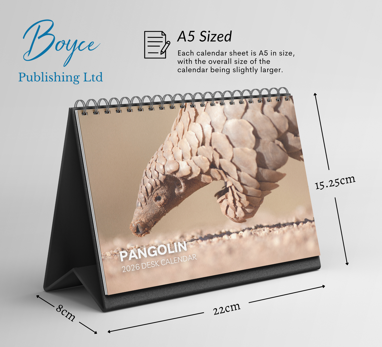 Pangolin Desk Calendar 2026-2027