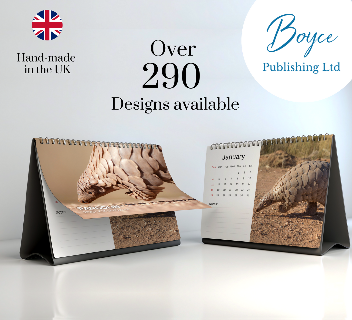 Pangolin Desk Calendar 2026-2027