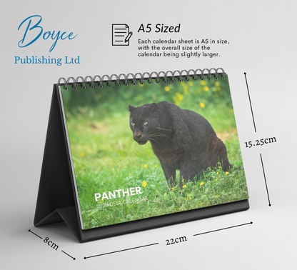 Panther Desk Calendar 2026-2027