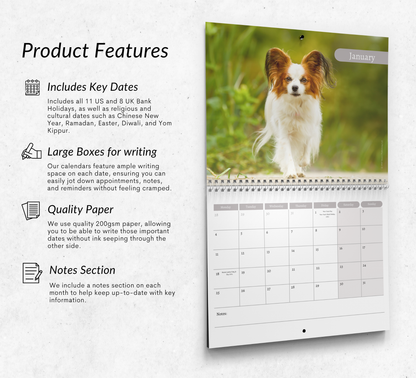 Papillon Calendar 2027