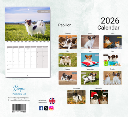 Papillon Calendar 2026
