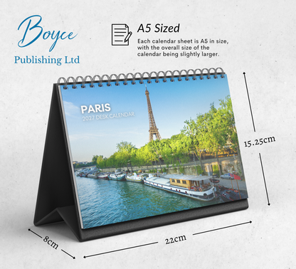 Paris Desk Calendar 2027-2028