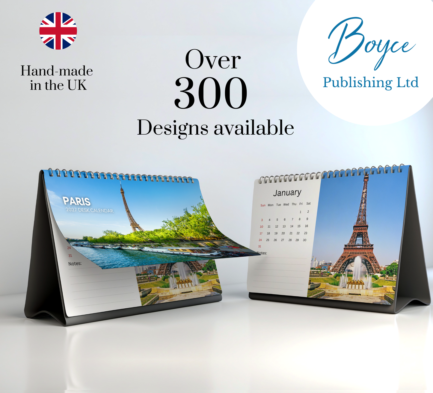 Paris Desk Calendar 2027-2028