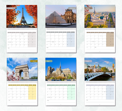 Paris Calendar 2026