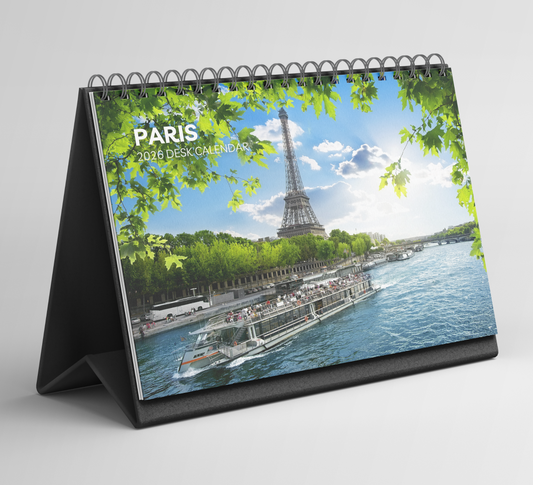 Paris Desk Calendar 2026-2027