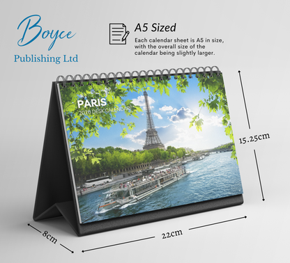 Paris Desk Calendar 2026-2027