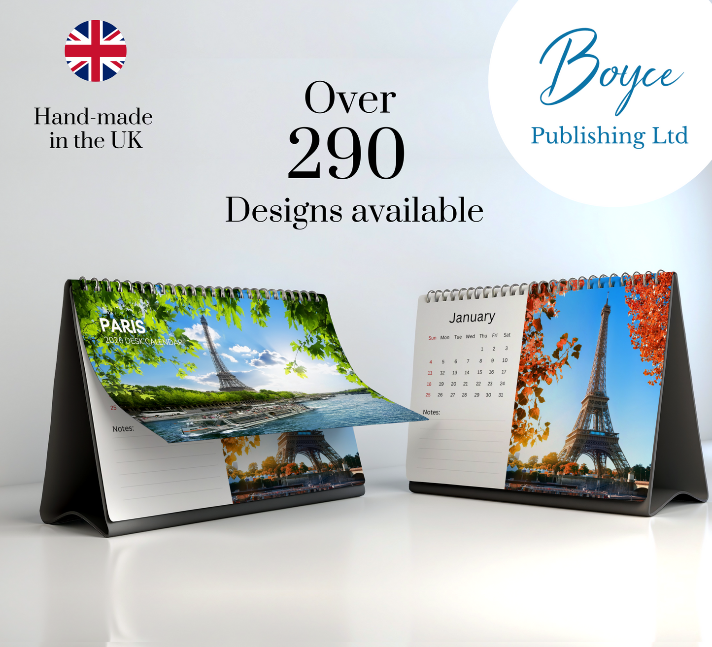 Paris Desk Calendar 2026-2027