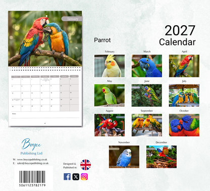 Parrot Calendar 2027