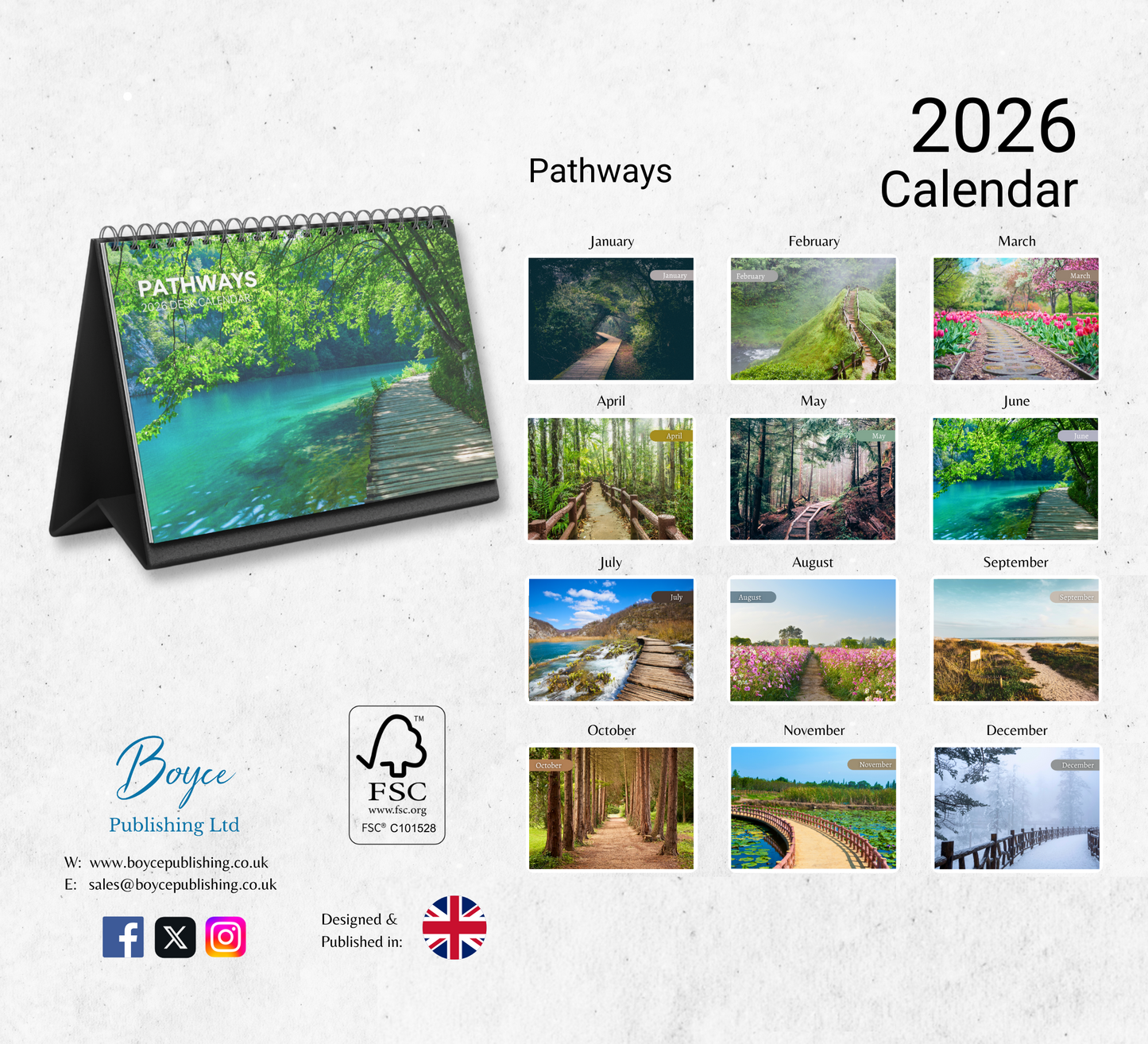 Pathways Desk Calendar 2026-2027