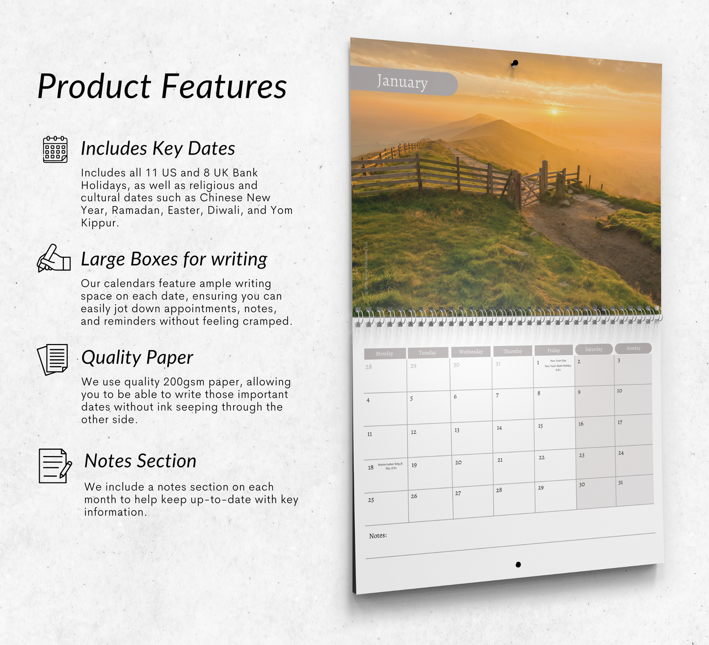 Peak District Calendar 2027