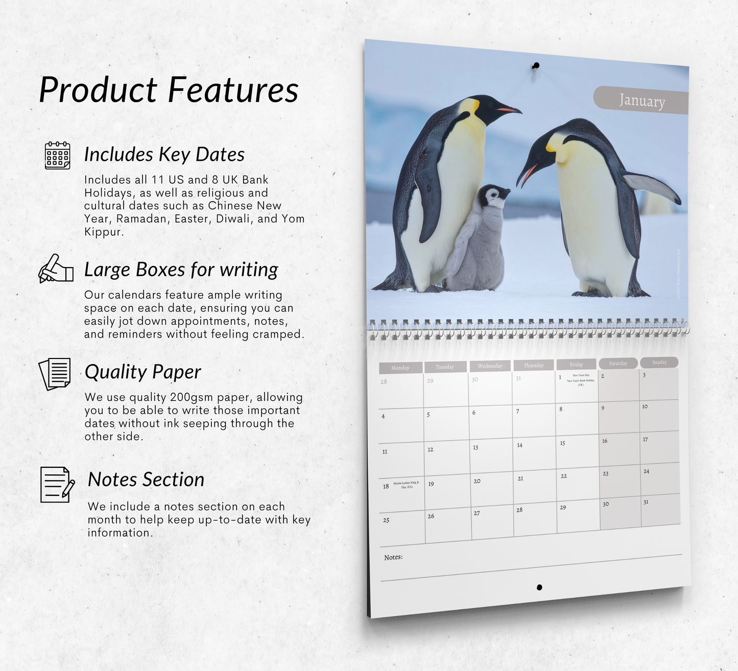 Penguin Calendar 2027