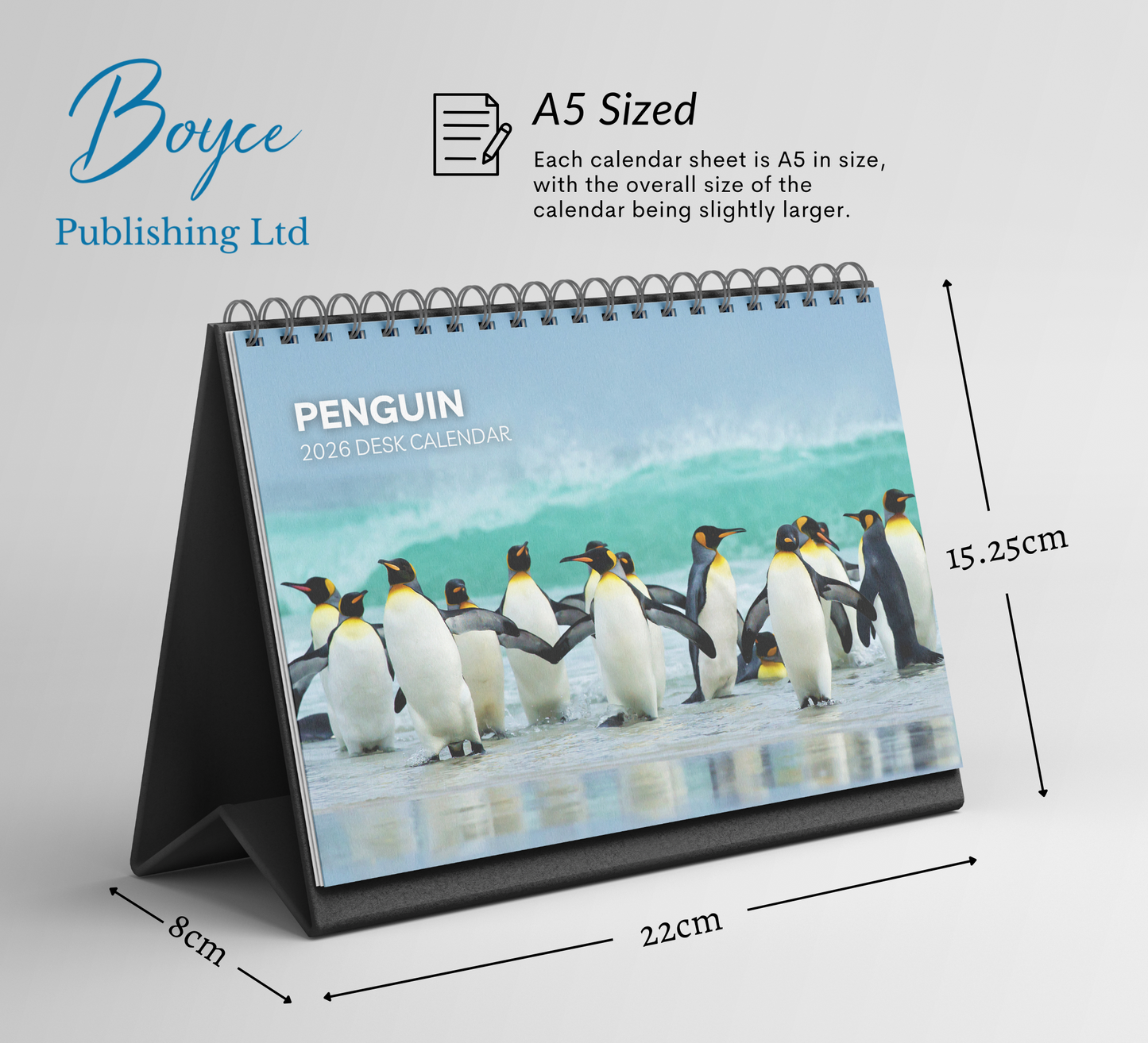Penguin Desk Calendar 2026-2027