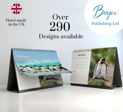Penguin Desk Calendar 2026-2027
