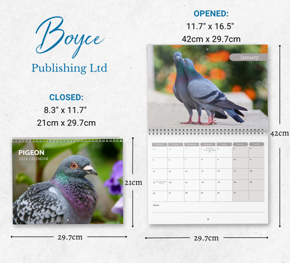 Pigeon Calendar 2026