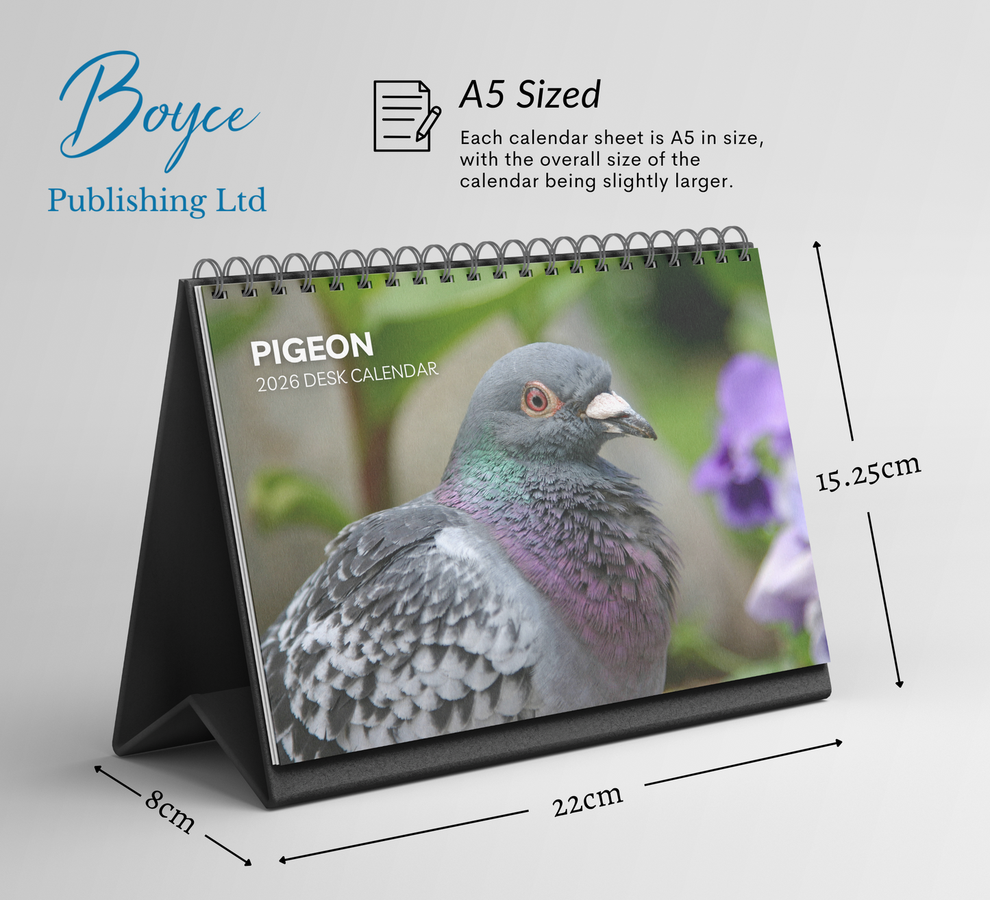 Pigeon Desk Calendar 2026-2027