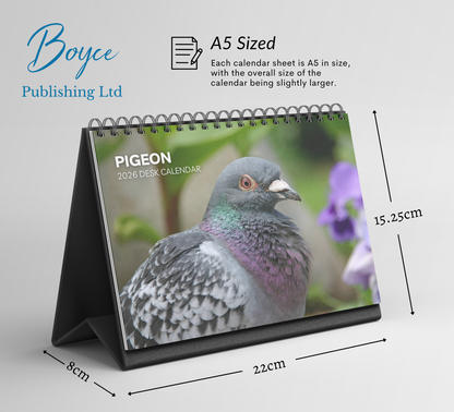 Pigeon Desk Calendar 2026-2027