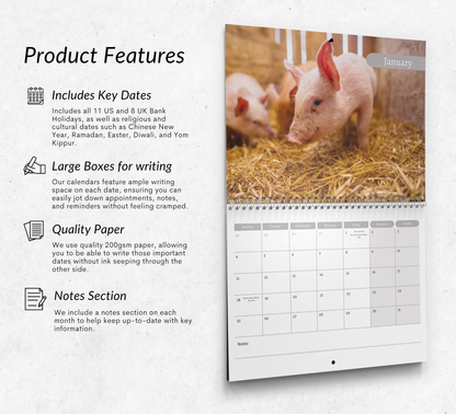 Pig Calendar 2027