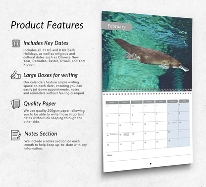 Platypus Calendar 2026