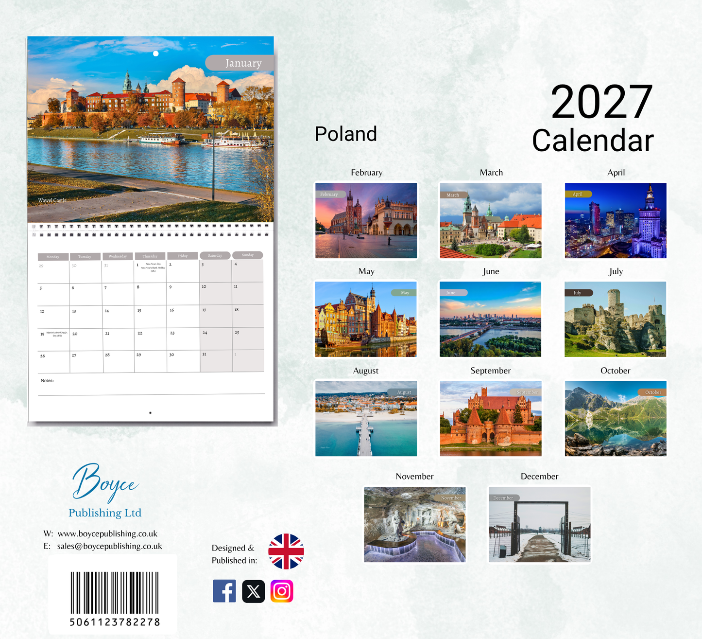 Poland Calendar 2027