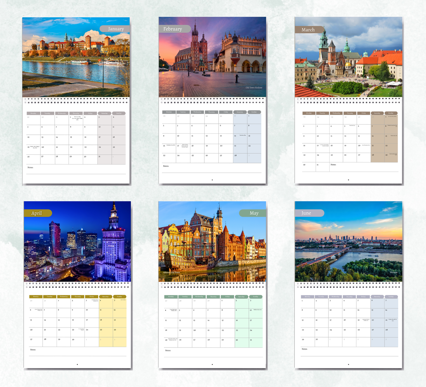 Poland Calendar 2027