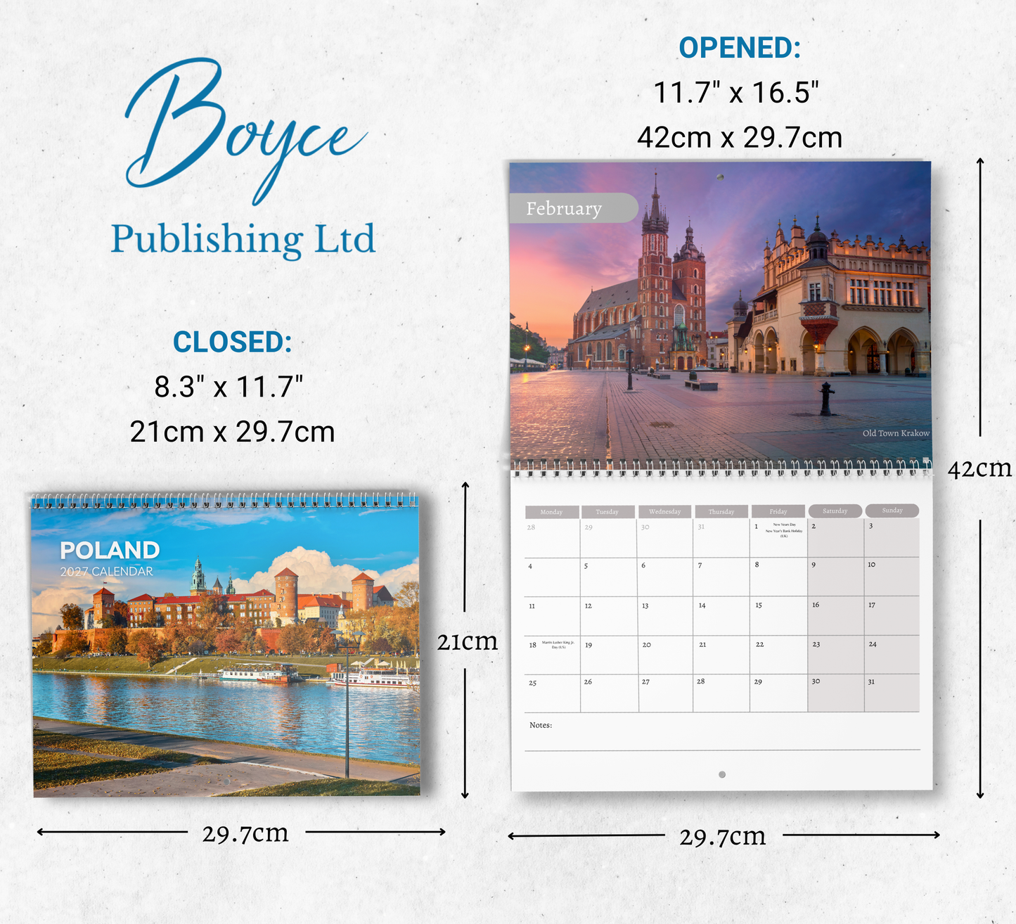 Poland Calendar 2027