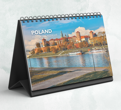 Poland Desk Calendar 2027-2028