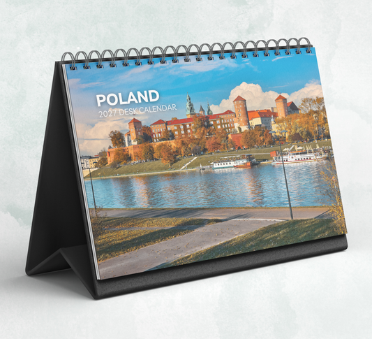 Poland Desk Calendar 2027-2028