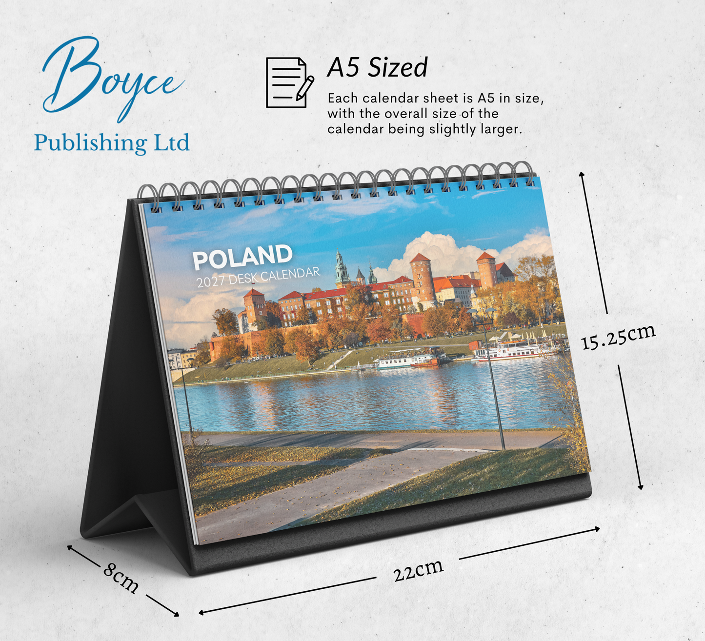 Poland Desk Calendar 2027-2028