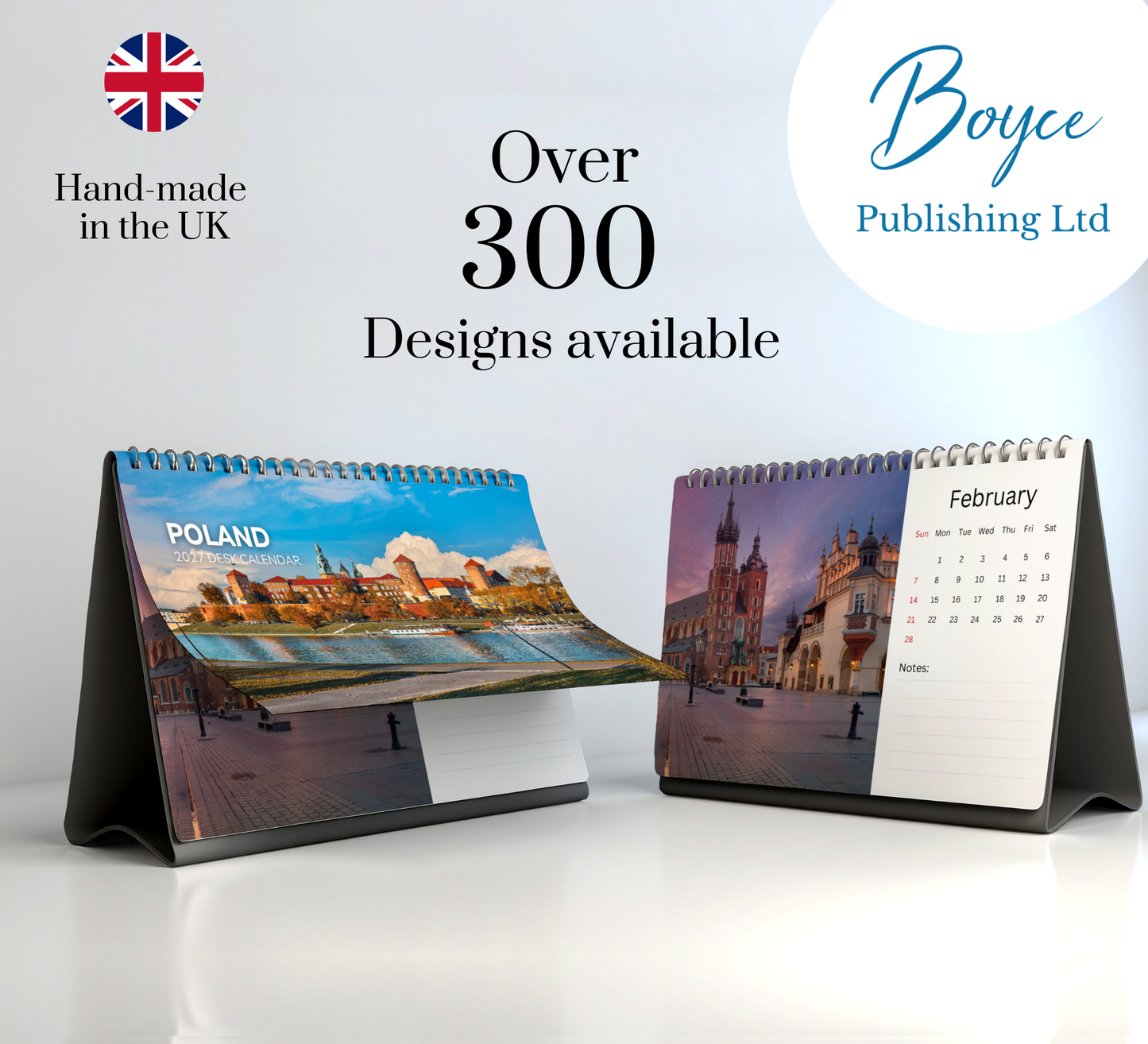 Poland Desk Calendar 2027-2028