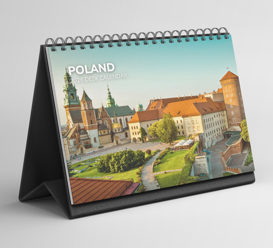 Poland Desk Calendar 2026-2027