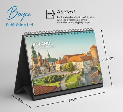 Poland Desk Calendar 2026-2027