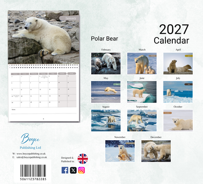 Polar Bear Calendar 2027