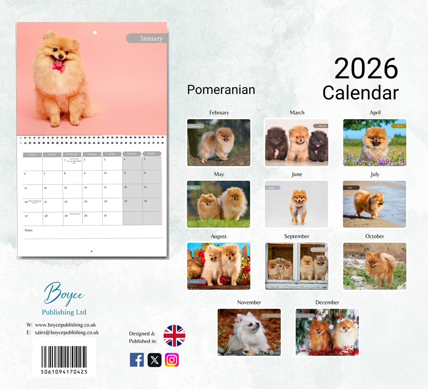 Pomeranian Calendar 2026